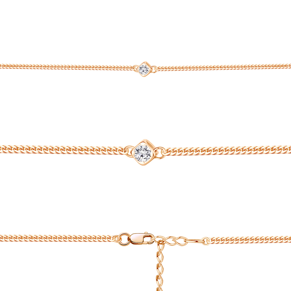 

Браслет из серебра р. 16 AQUAMARINE 74596А_925_з, 74596А_925_з