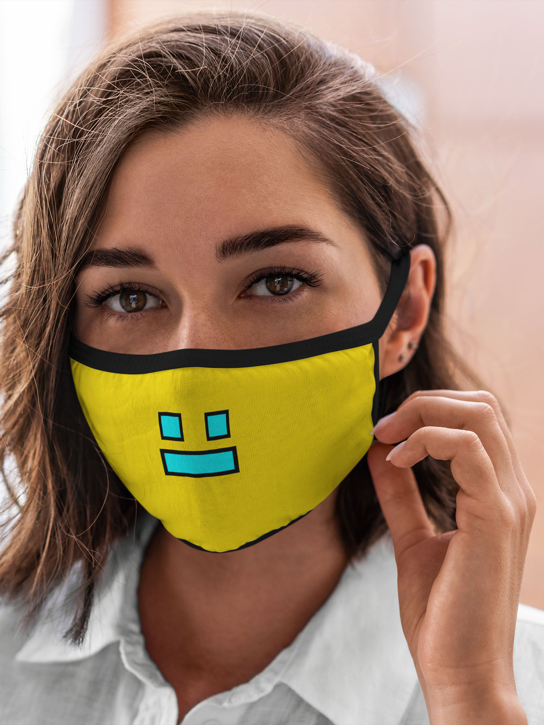 

Многоразовая маска унисекс Burnettie Geometry Dash Smile, Разноцветный, Geometry Dash Smile