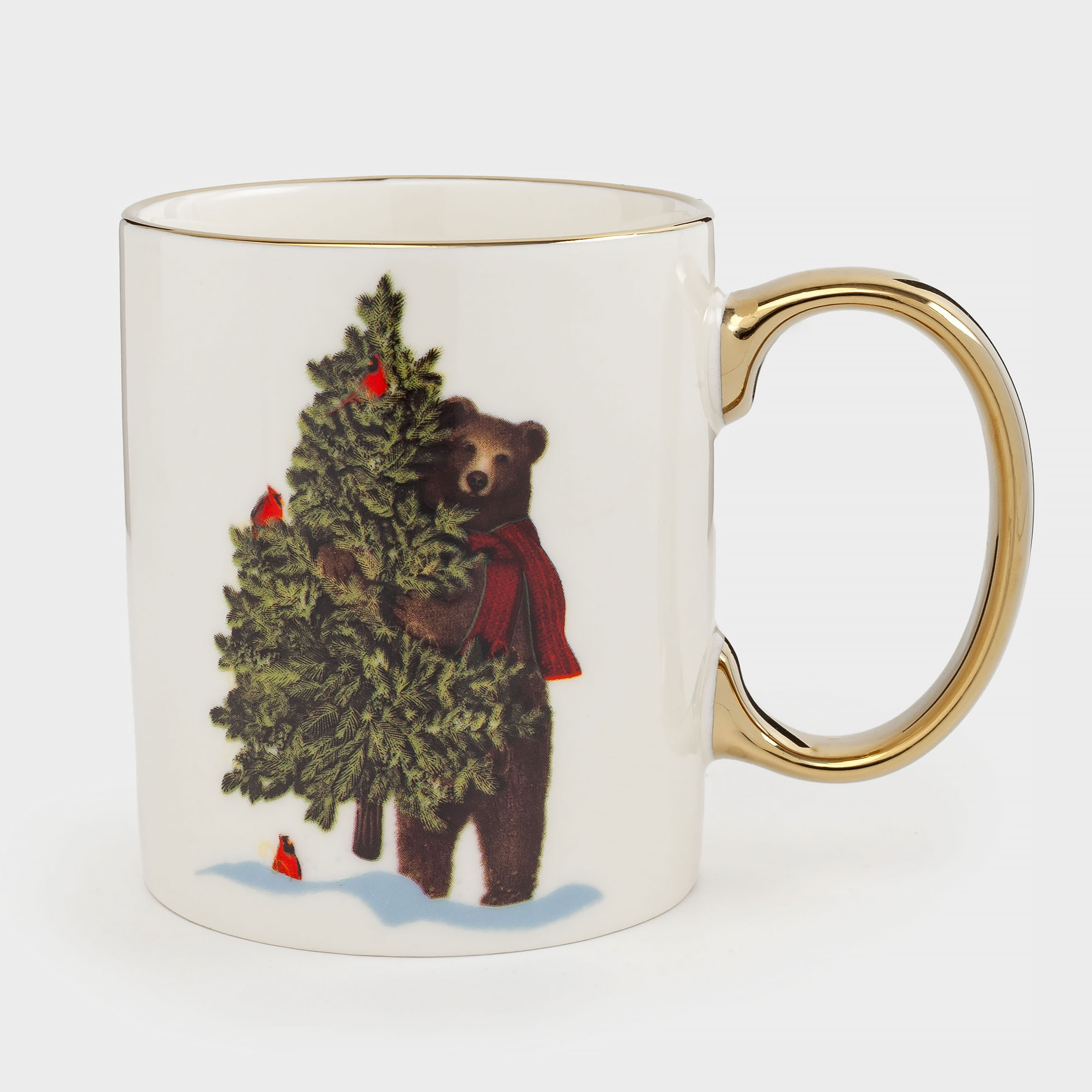 

Кружка, 350 мл, фарфор N, Медведь с елкой, Christmas bear