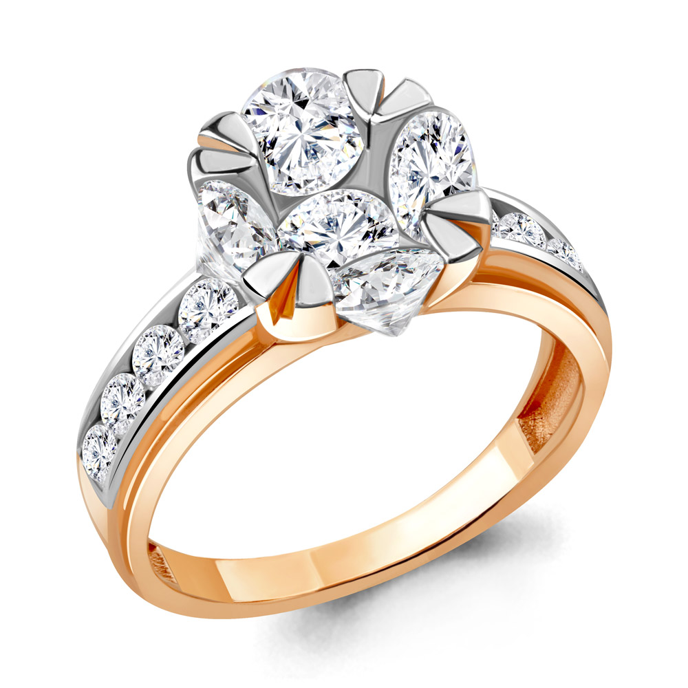 

Кольцо из серебра р. , AQUAMARINE 68583А_925_з, 68583А_925_з