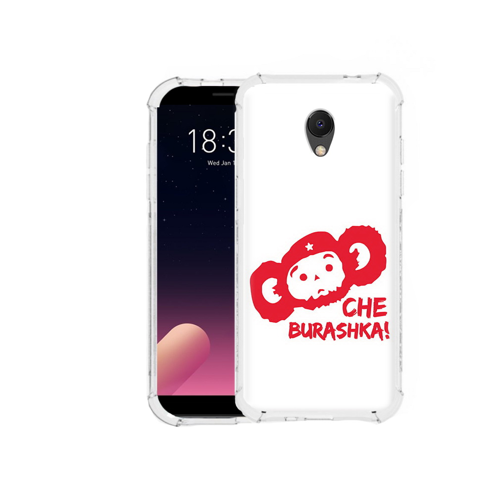

Чехол MyPads Tocco для Meizu M6S чебурашка, Прозрачный, Tocco