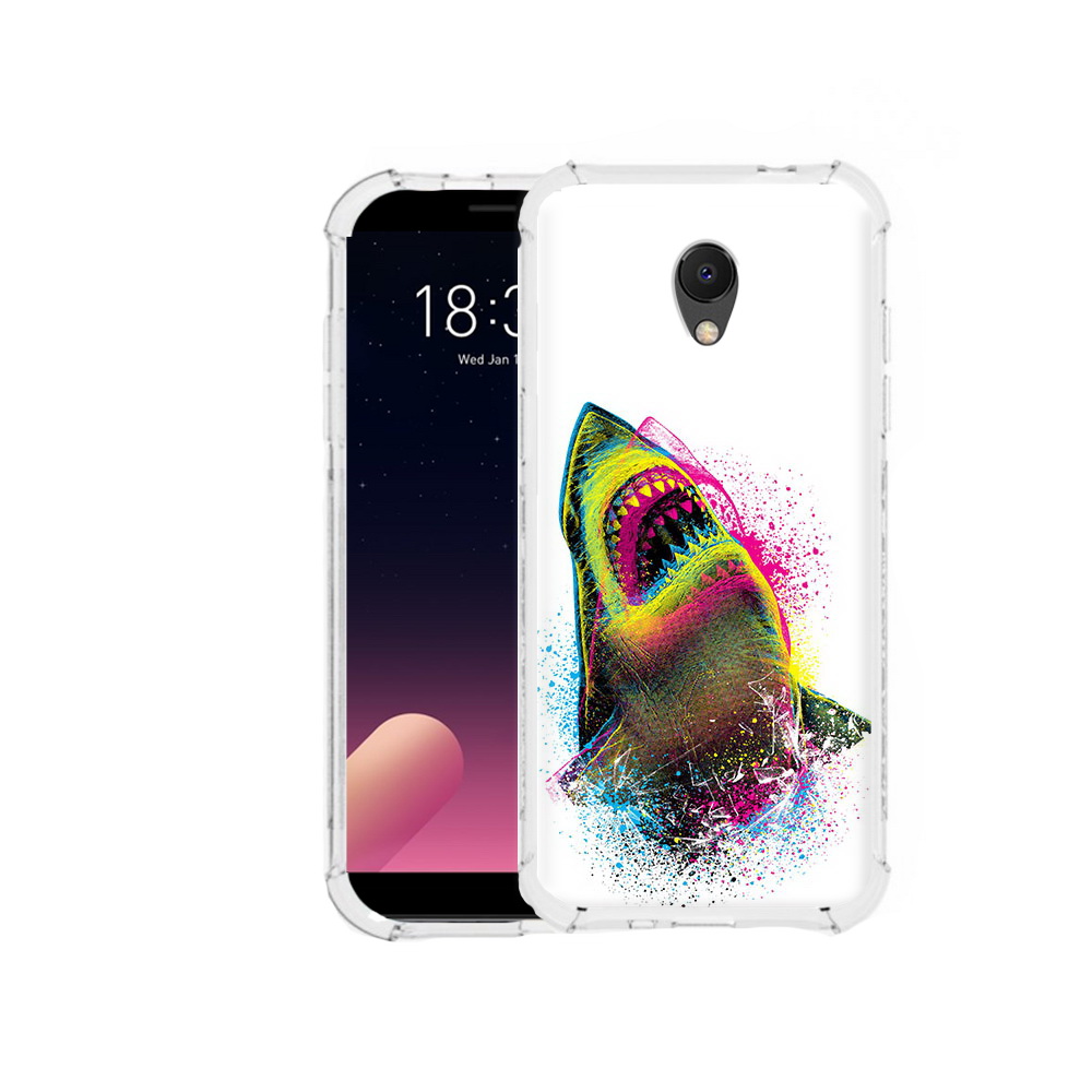 

Чехол MyPads Tocco для Meizu M6S челюсти-2, Прозрачный, Tocco