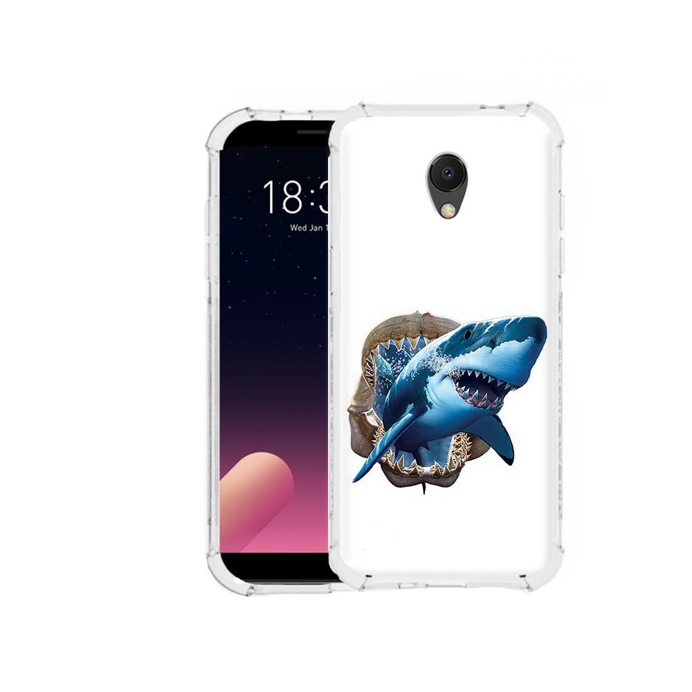

Чехол MyPads Tocco для Meizu M6S челюсти, Прозрачный, Tocco