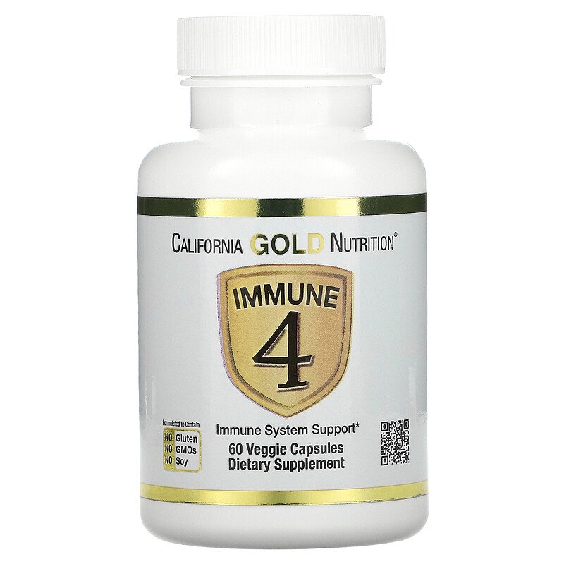 фото Витаминный комплекс california gold nutrition immune 4 вегкапсулы 60 шт.