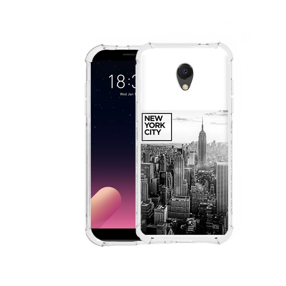 

Чехол MyPads Tocco для Meizu M6S черно белый ньюерк, Прозрачный, Tocco