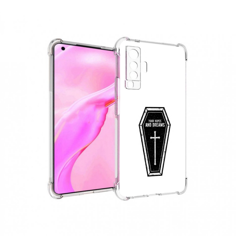 

Чехол MyPads Tocco для Vivo X50 гроб с мечтами (PT226969.391.299), Прозрачный, Tocco
