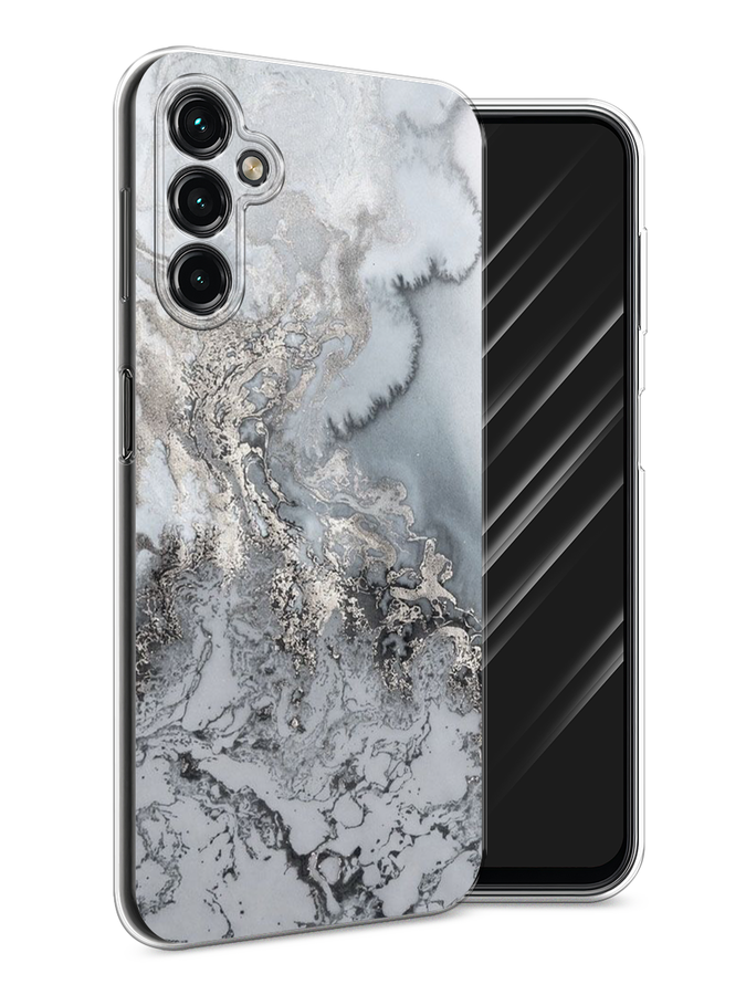 

Чехол Awog на Samsung Galaxy A24 "Морозная лавина серая", Серый;серебристый, 2108050-3