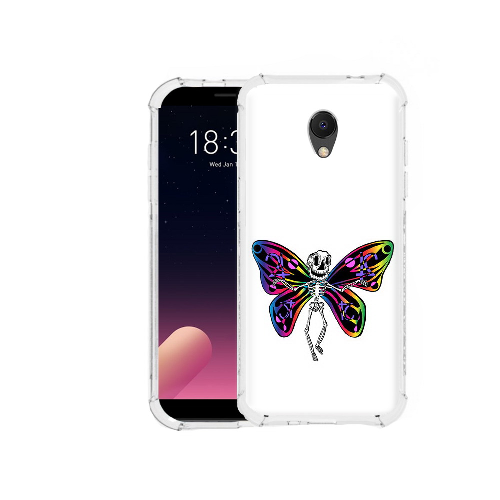 

Чехол MyPads Tocco для Meizu M6S эффект бабочки, Прозрачный, Tocco