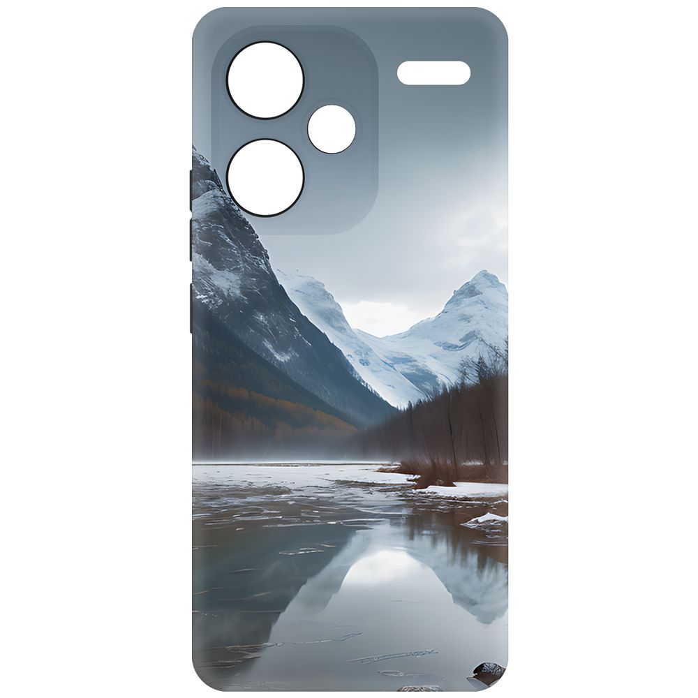 

Чехол-накладка Krutoff Soft Case Весенняя оттепель для Xiaomi Redmi Note 13 Pro+ 5G черный