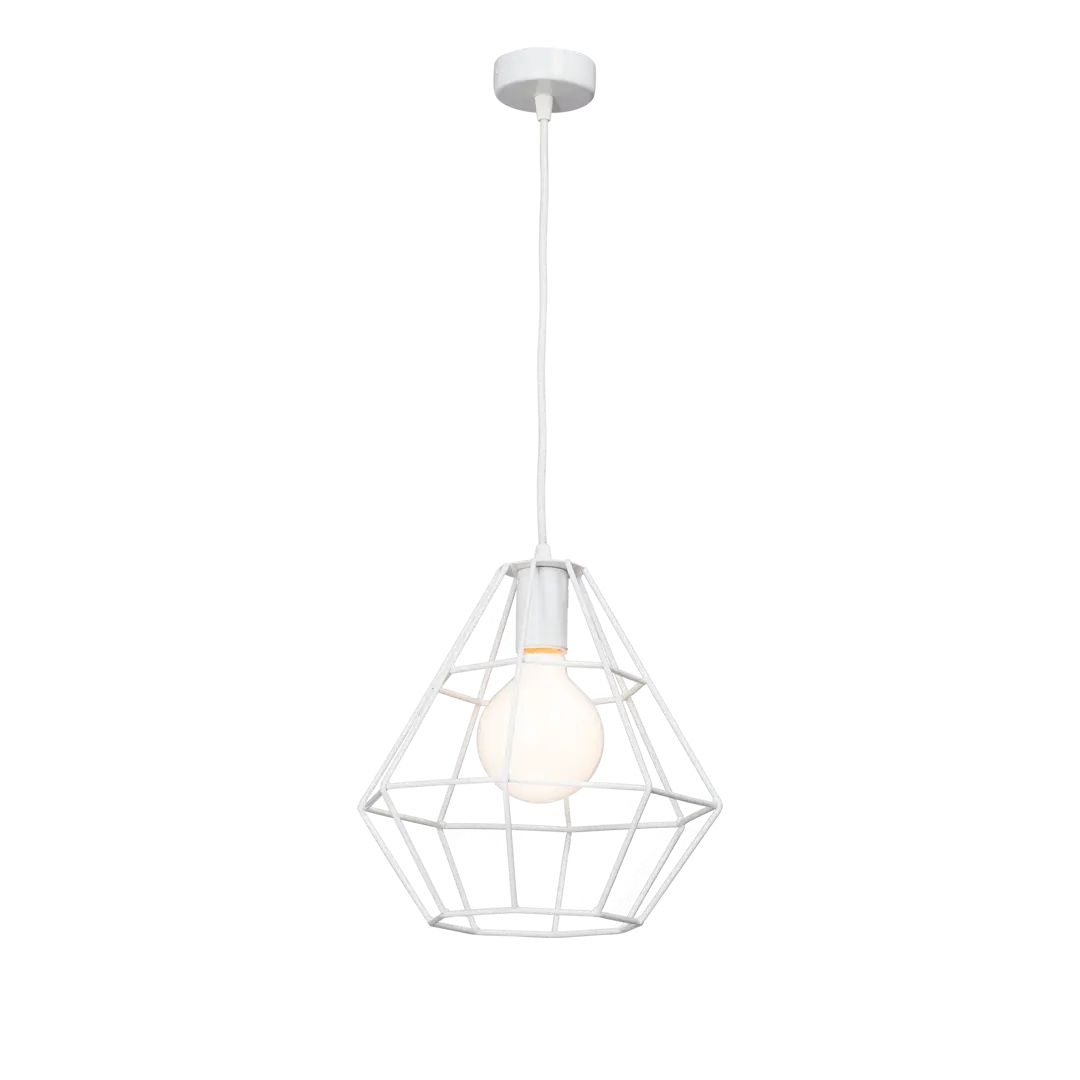 

Подвесной светильник Vitaluce Orso white 1 лампа 3м Е27 цвет белый глянцевый
