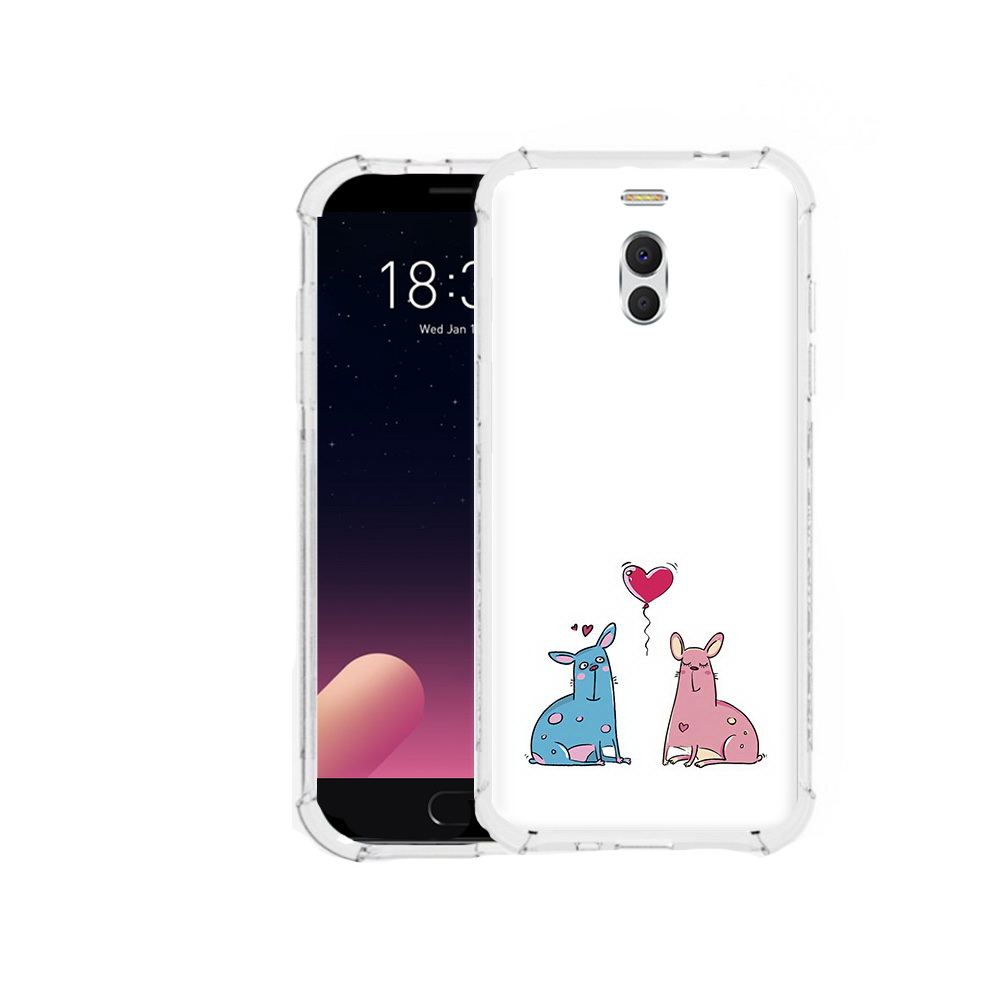 

Чехол MyPads Tocco для Meizu M6 Note Лама любовь, Прозрачный, Tocco