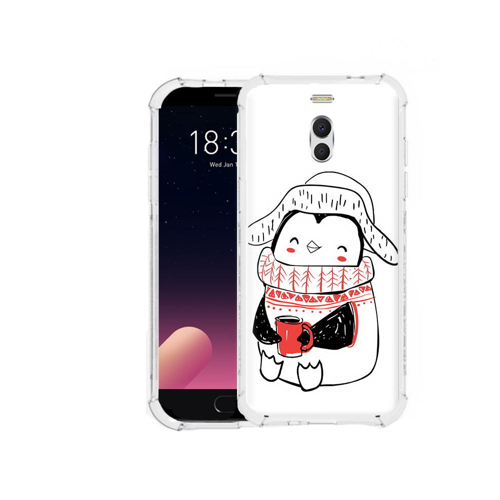 

Чехол MyPads Tocco для Meizu M6 Note Милый пингвин, Прозрачный, Tocco