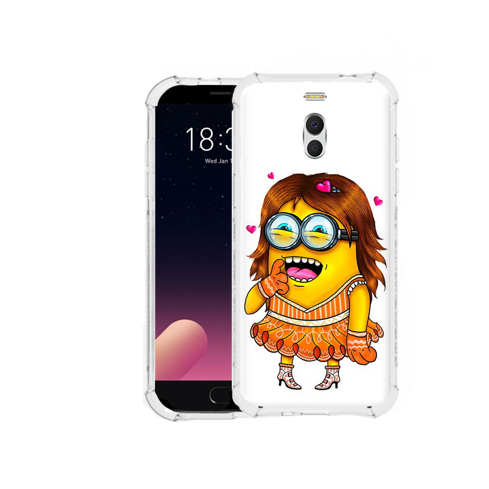 

Чехол MyPads Tocco для Meizu M6 Note Миньон девочка, Прозрачный, Tocco