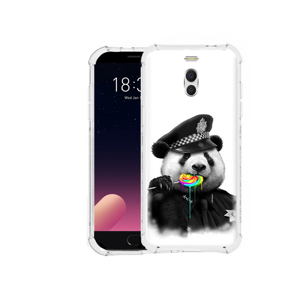

Чехол MyPads Tocco для Meizu M6 Note Панда полиция, Прозрачный, Tocco