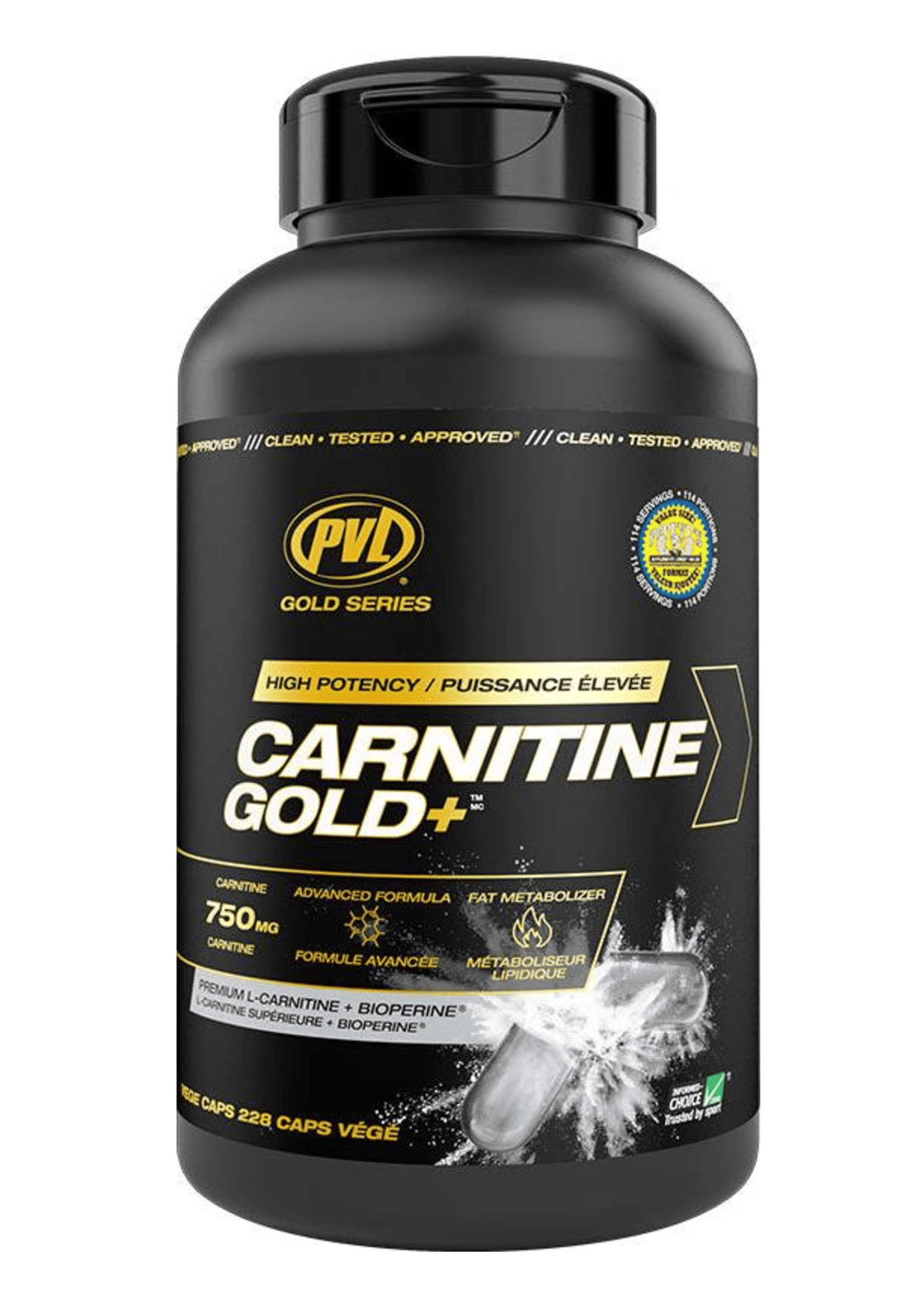 L-Carnitine Pure Vita Labs PVL CARNITINE GOLD+ 228 капсул