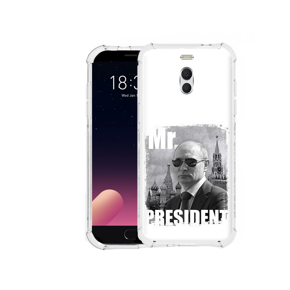 

Чехол MyPads Tocco для Meizu M6 Note Путин, Прозрачный, Tocco