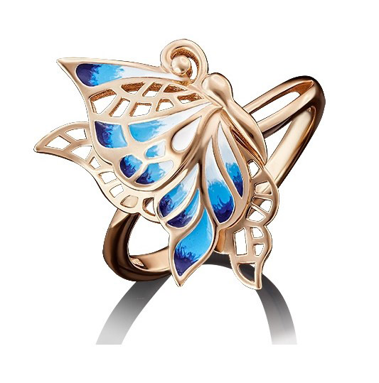 

Кольцо из красного золота р. , PLATINA jewelry 01-4759-02-000-1110-25, эмаль, 01-4759-02-000-1110-25