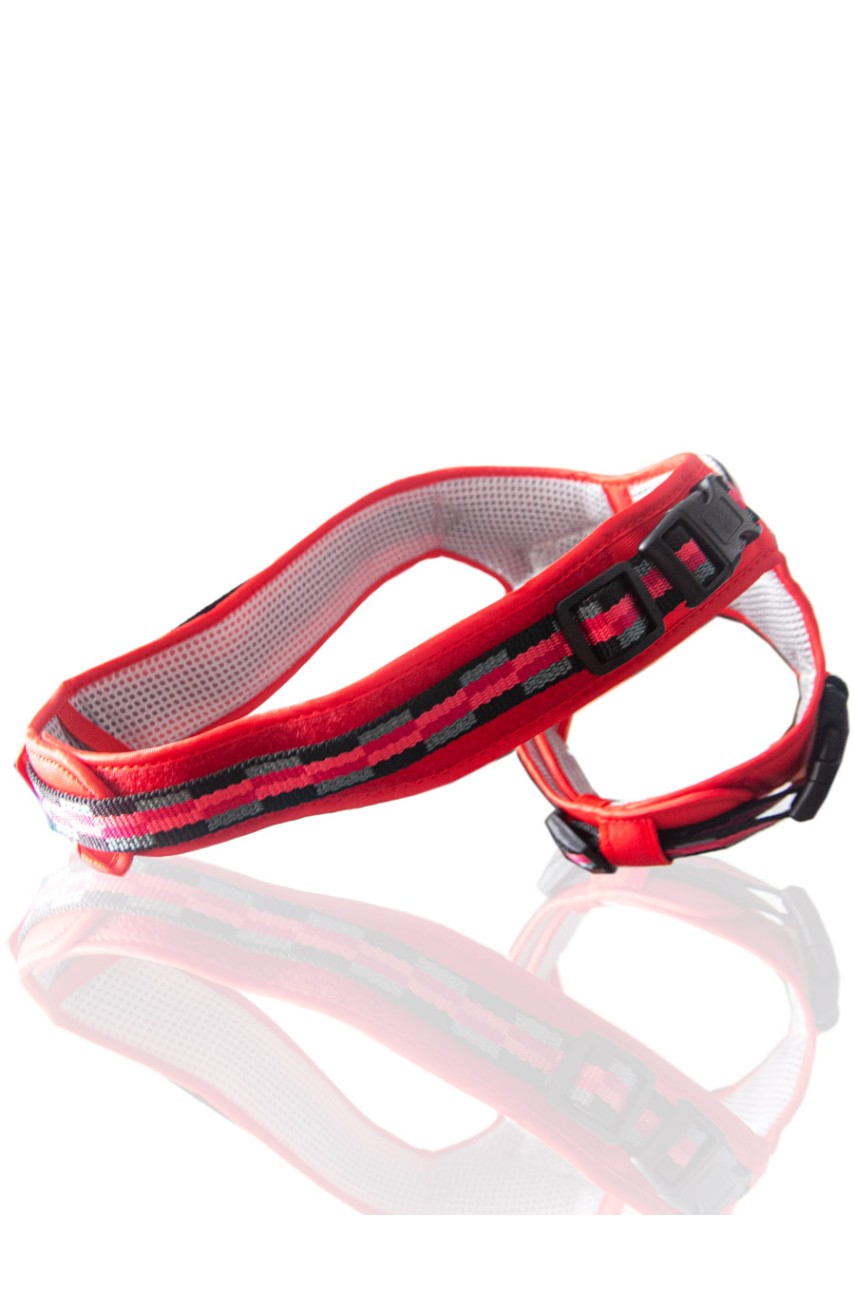 

Шлейка для собак Japan Premium Pet с балансером, красная, S, ош 26-35 см, ог 38-53 см, Красный, для активных собак