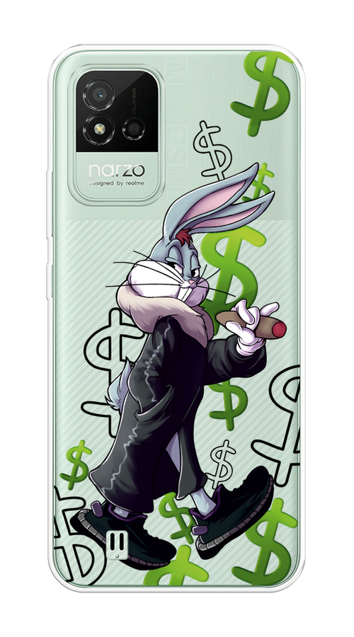 

Чехол на Realme Narzo 50i "Rich Bugs Bunny", Зеленый;черный;голубой, 2510050-6