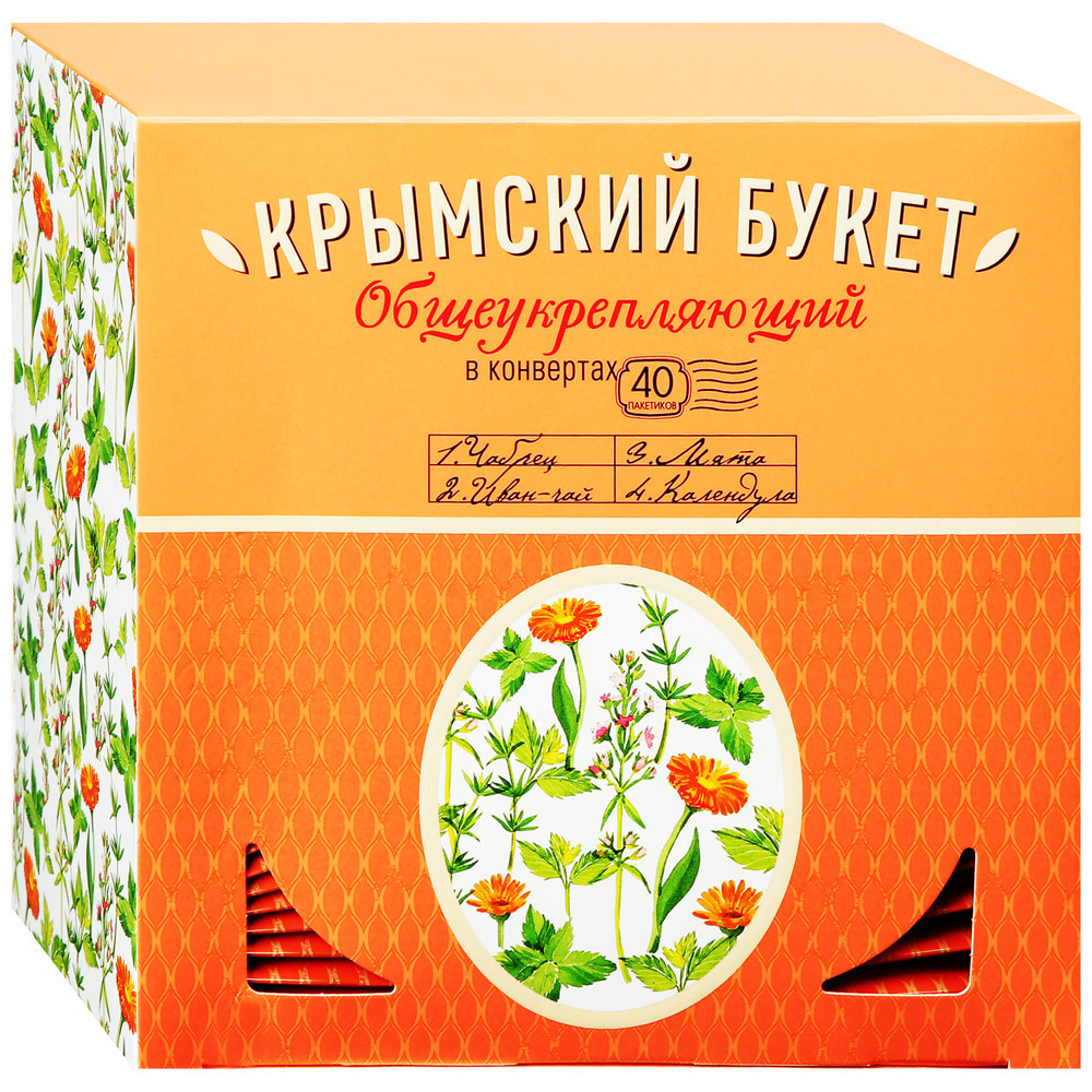 Чайный напиток Крымский букет Общеукрепляющий 40 пакетиков по 1.5 г