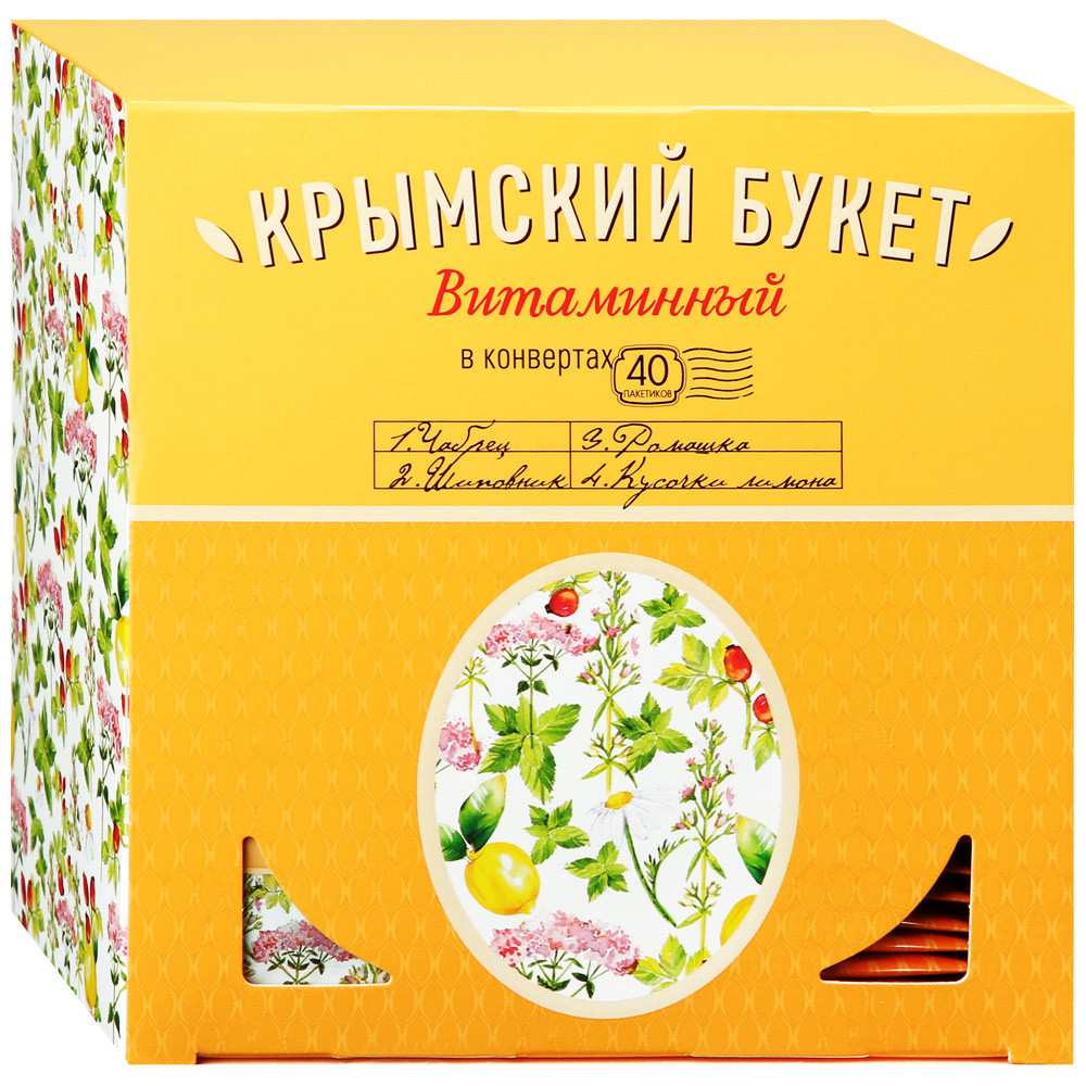 

Чайный напиток Крымский букет Витаминный 40 пакетиков по 1.5 г