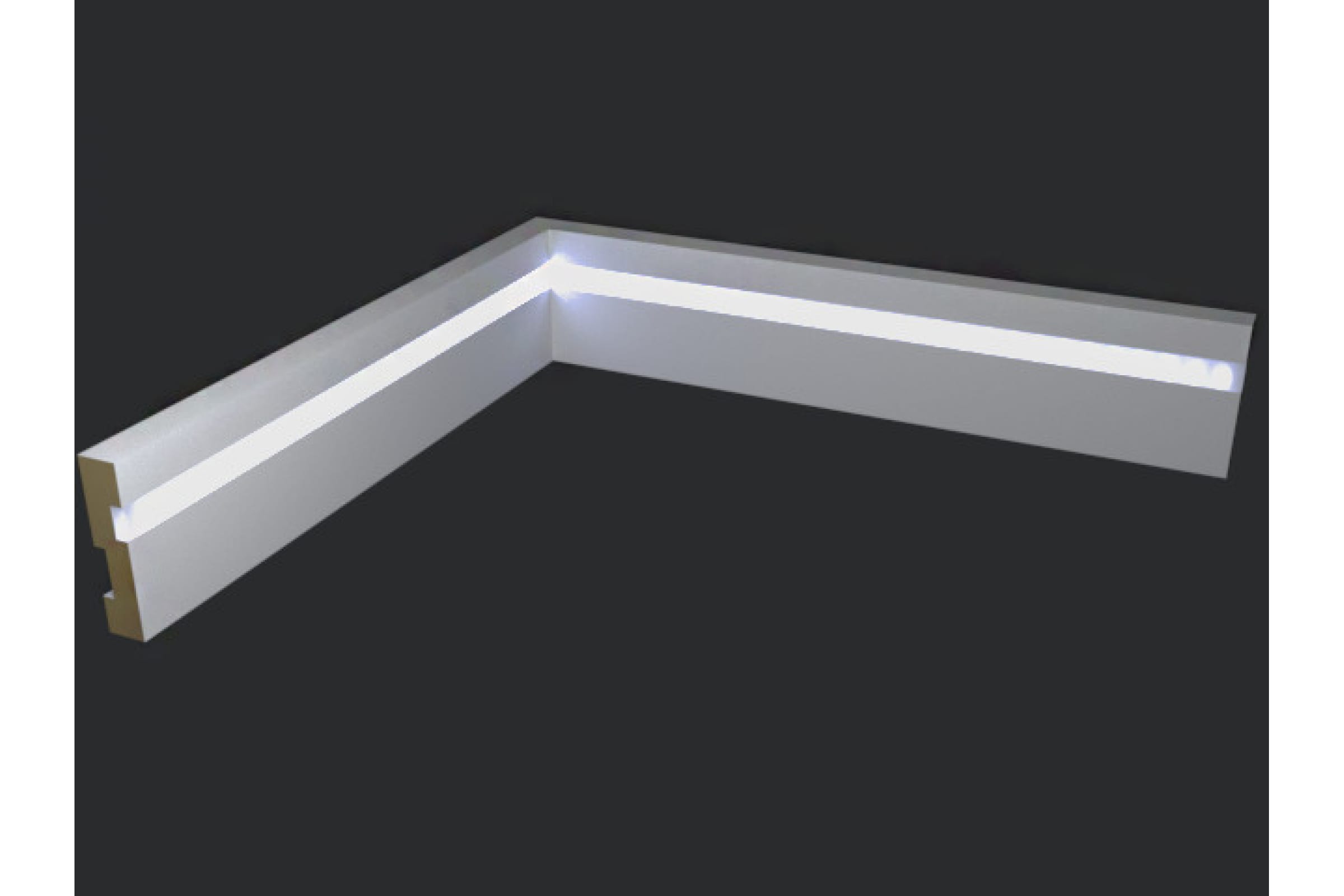 

Evrowood Напольный плинтус 70x16x2000 PN021LED