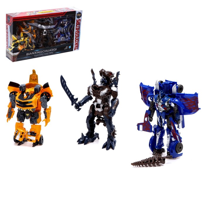 

Набор роботов «Герои», трансформируются, 3 штуки