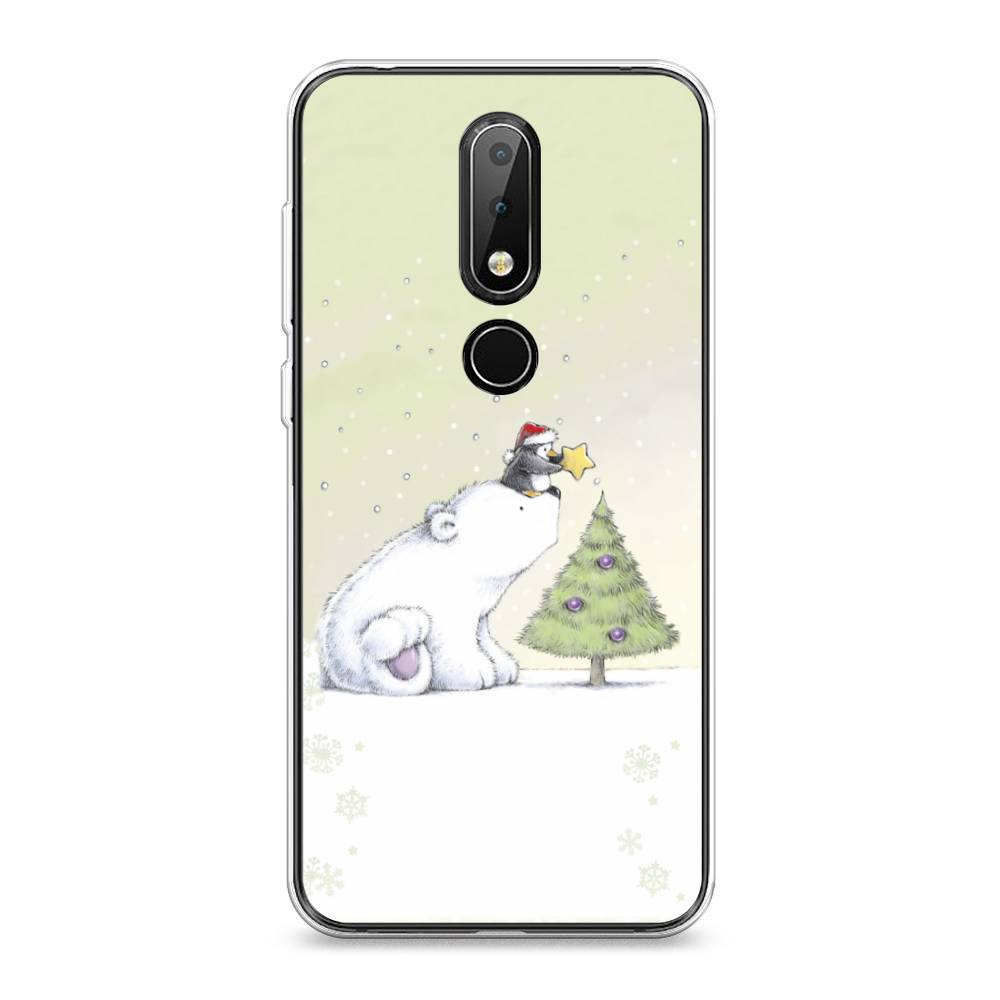 

Чехол на Nokia X6 "Украшение елки", Белый;бежевый, 121450-5