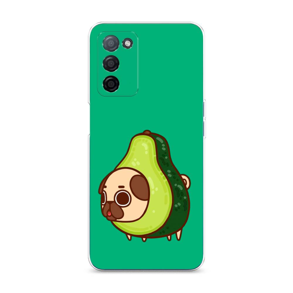 

Чехол на Oppo A55s 5G Мопс авокадик, Зеленый, 2510150-1