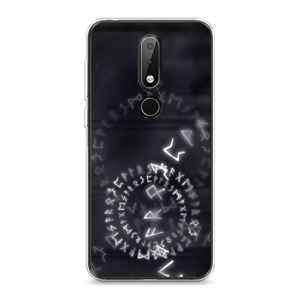 

Чехол на Nokia X6 "Руны", Серый;черный, 121450-3