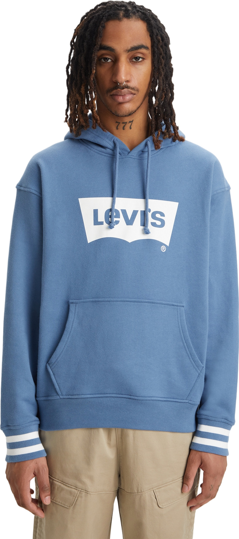 Худи мужское Levi's Men Relaxed Fit Graphic Hoodie синее XL