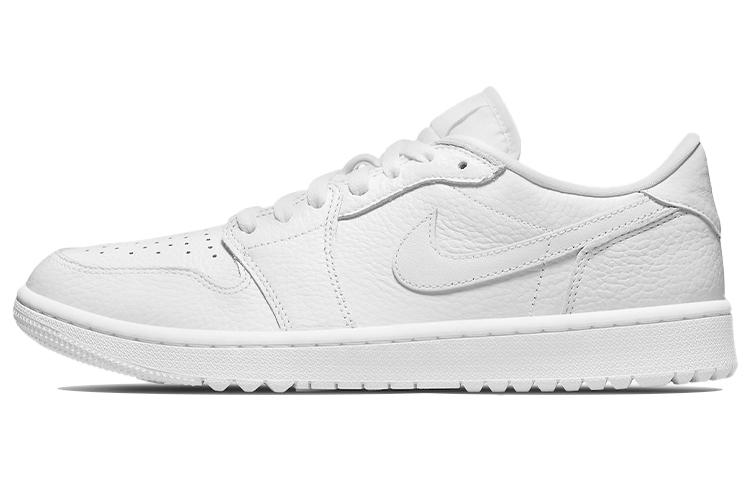 

Кеды унисекс Jordan Air Jordan 1 Low Golf Triple White белые 40.5 EU, Белый, Air Jordan 1 Low Golf Triple White