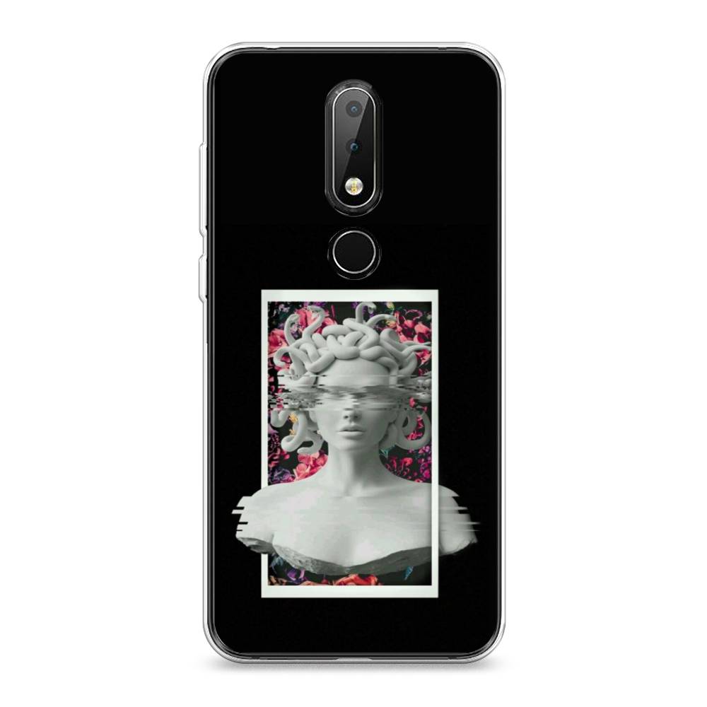 

Чехол на Nokia X6 "Web Punk Медуза Горгона", Черный;серый, 121450-6