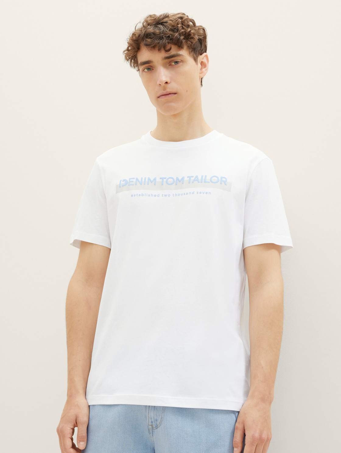 

Футболка мужская TOM TAILOR 1037653 белая S, Белый, 1037653