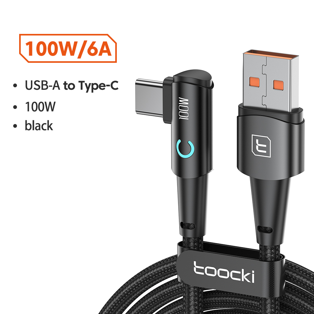 

Кабель USB Type-C-USB Toocki 1 м черный