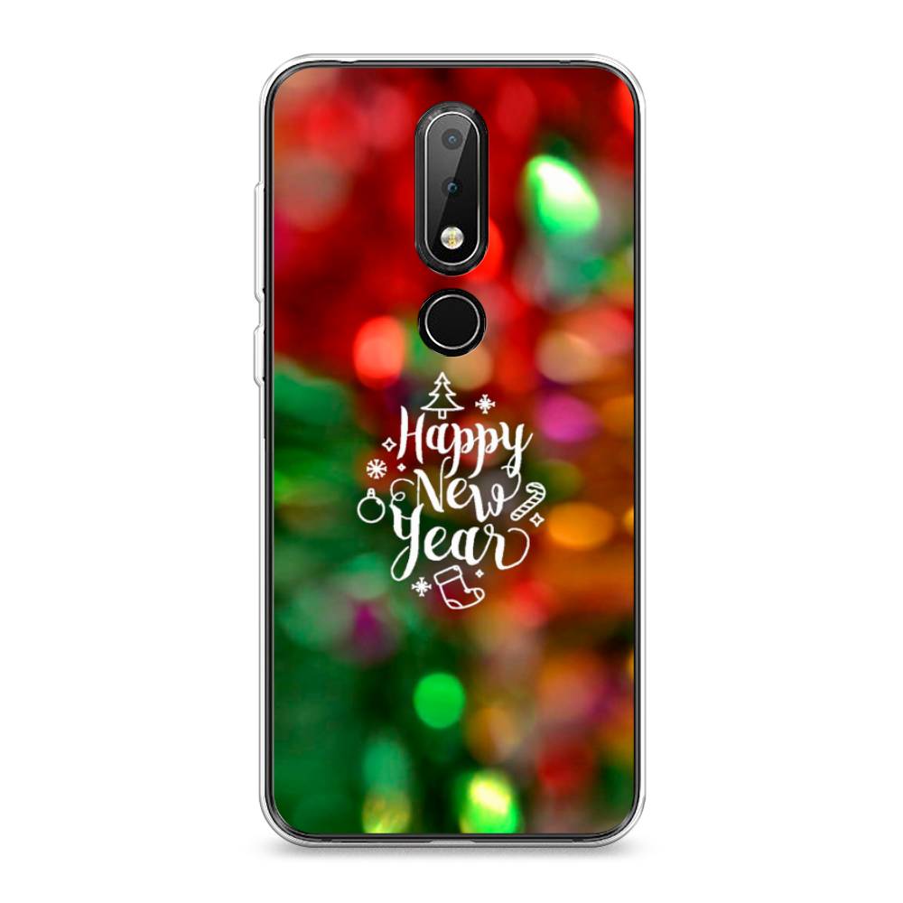 

Чехол на Nokia X6 "Новый Год на елке", Зеленый;красный;желтый, 121450-5