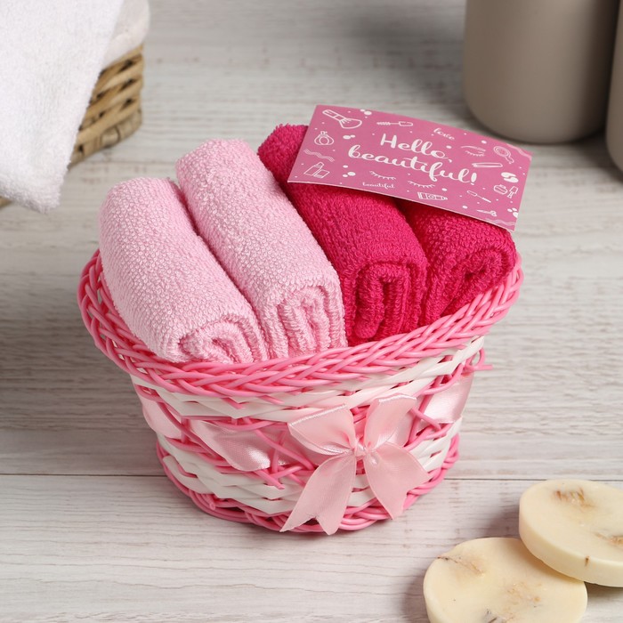 Набор махровых декоративных салфеток Этель 