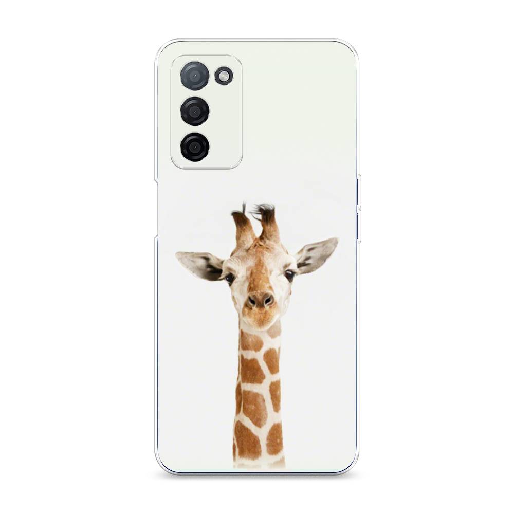 

Чехол на Oppo A55s 5G Любопытный жираф, Бежевый;коричневый, 2510150-1
