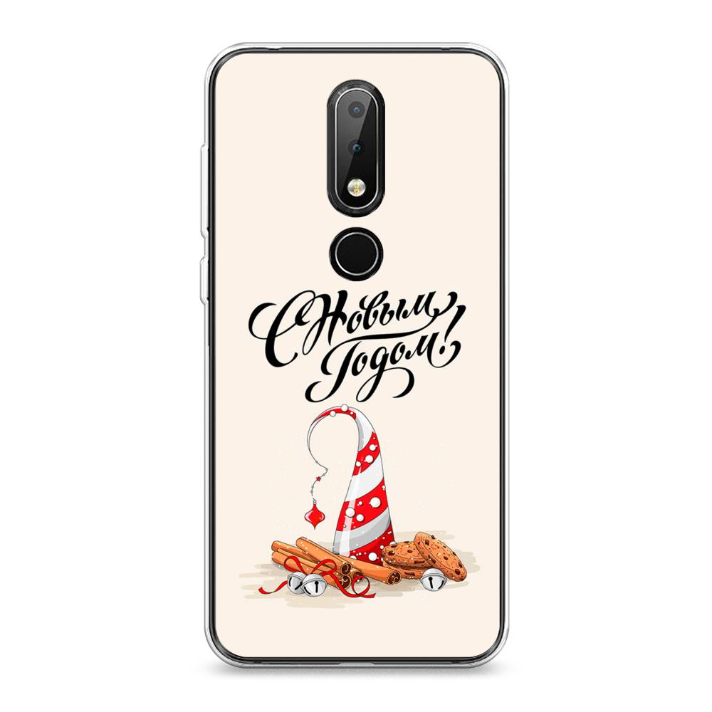 

Чехол на Nokia X6 "Подарки на Новый Год", Бежевый;красный;черный, 121450-5