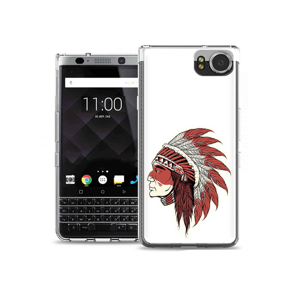 

Чехол MyPads Tocco для BlackBerry KeyOne красный индеец, Tocco