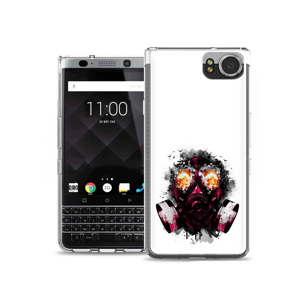 

Чехол MyPads Tocco для BlackBerry KeyOne красный противогаз, Tocco
