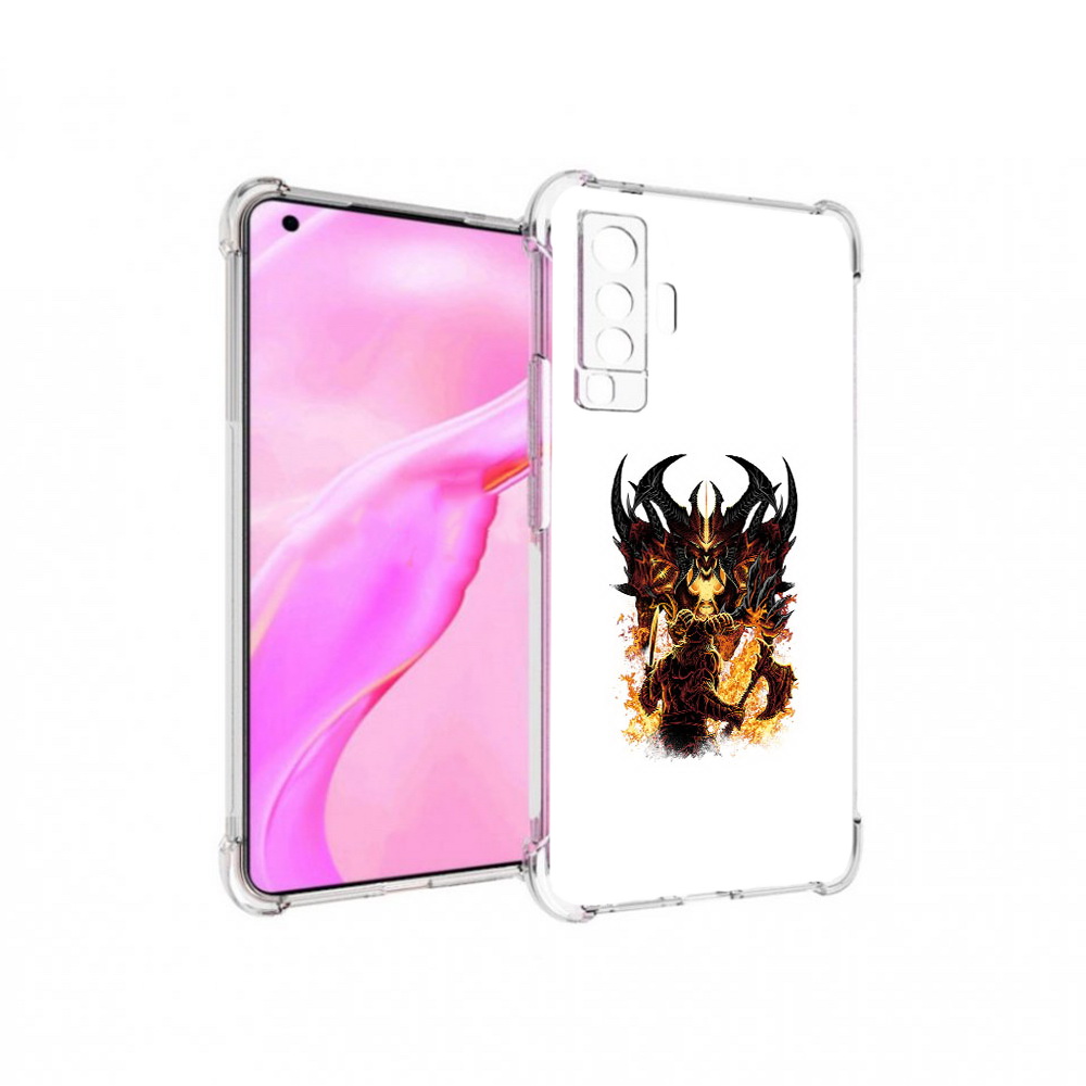 Чехол MyPads Tocco для Vivo X50 демон shadow fiend (PT226969.391.318)