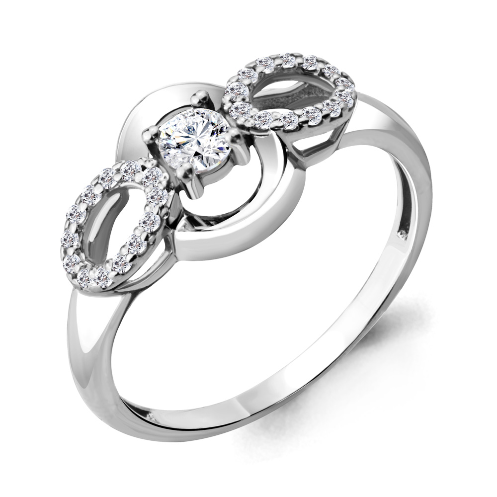 

Кольцо из серебра р. 17,5 AQUAMARINE 68314А_925_р, 68314А_925_р