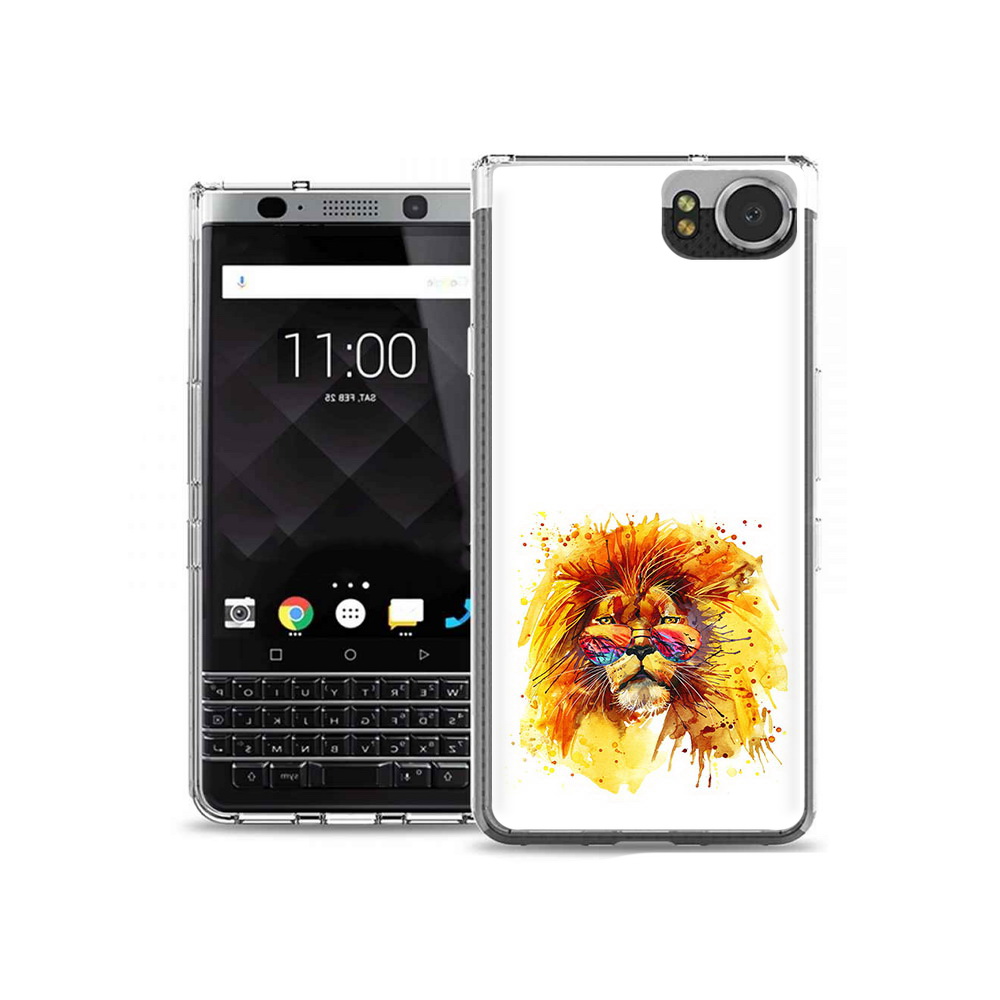 

Чехол MyPads Tocco для BlackBerry KeyOne лев в очках, Tocco