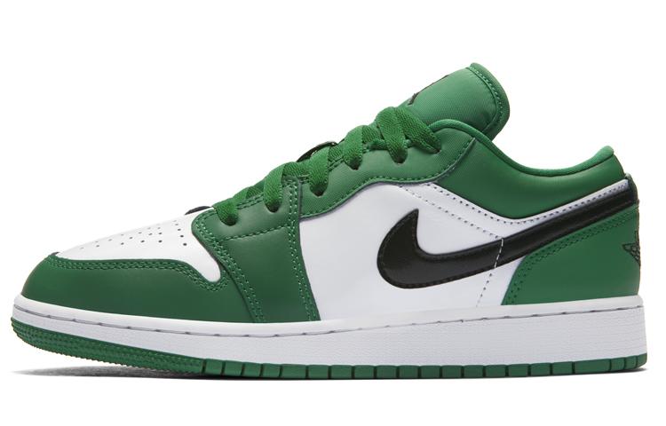 

Кеды унисекс Jordan Air Jordan 1 Low GS зеленые 40 EU, Зеленый, Air Jordan 1 Low GS