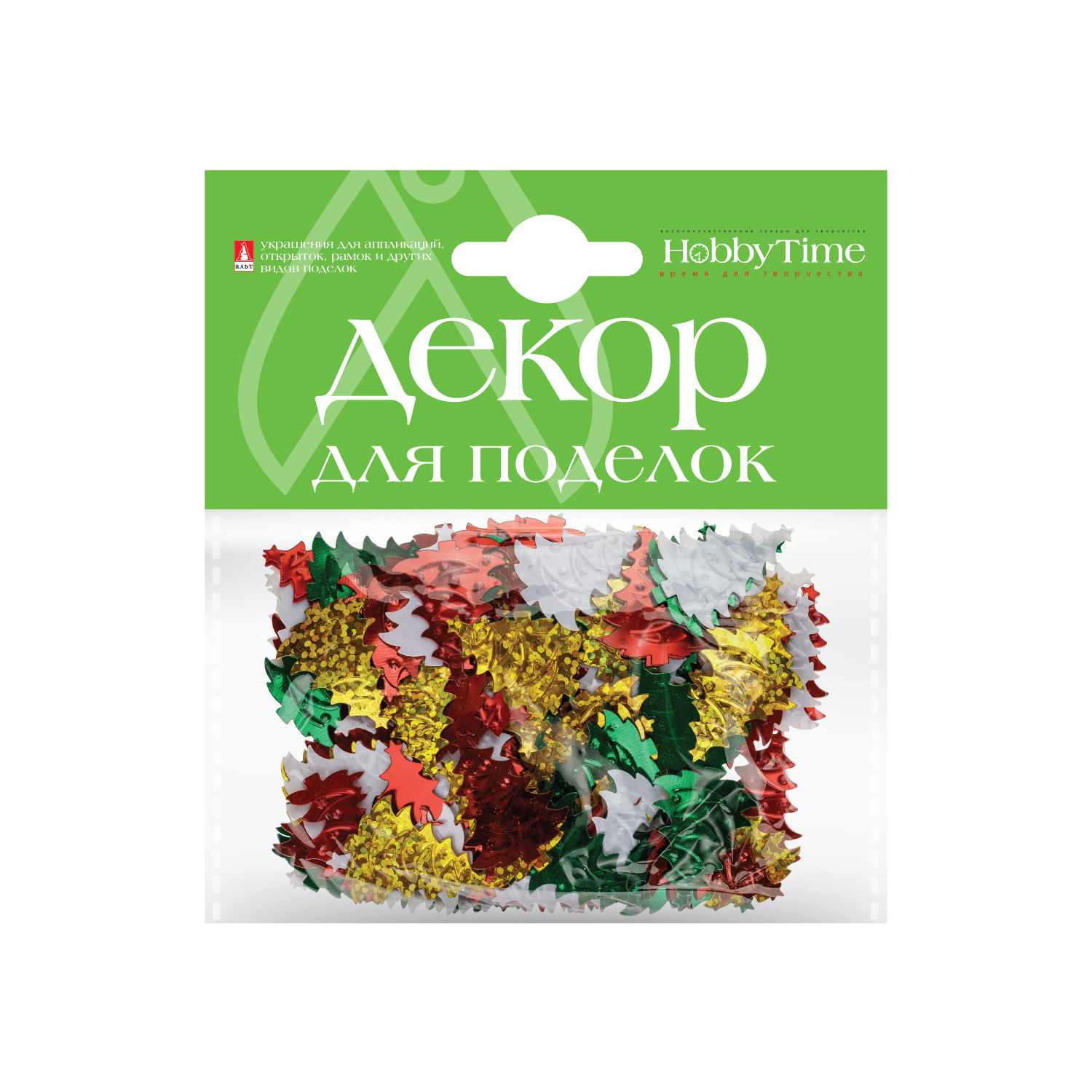 

Декор для поделок №27 Елочки Альт 2-420/06