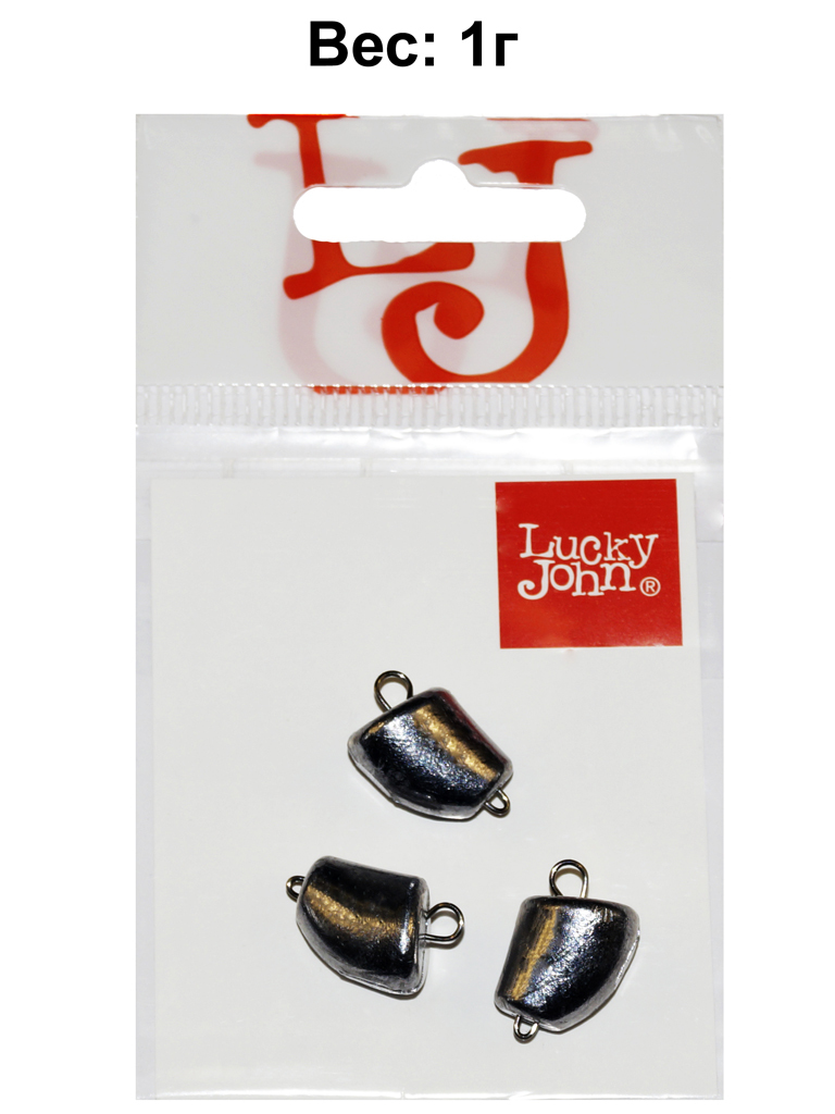 

Рыболовные грузила Lucky John Clove Small 1г, 3шт, Серебристый, Clove Small