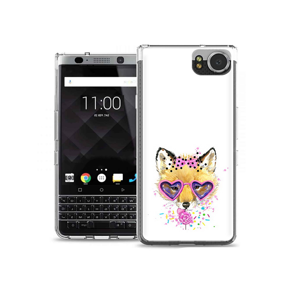 

Чехол MyPads Tocco для BlackBerry KeyOne лисенок с бантиком, Tocco