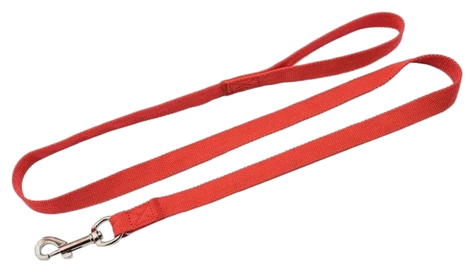 Поводок для собак Дарэлл ЕВРО, синтетический, красный, 20 мм 120 см