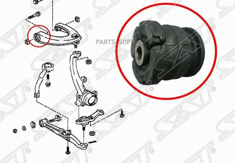 

SAT ST-48632-30100 Сайлентблок верхнего FR рычага TOYOTA ALTEZZA/BREVIS/CROWN/VEROSSA 96-/